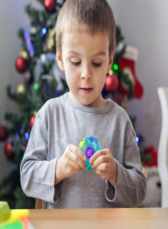 ANAB GI Magic Rainbow Puzzle Ball- Fidget Ball Puzzle Game- Brain Teaser Toy for Boys & Girls Age 3 and Up- Birthday Party Christmas Easter Gift Stocking Stuffers Toy for Kids Teens Adults (Blue) - Image 5